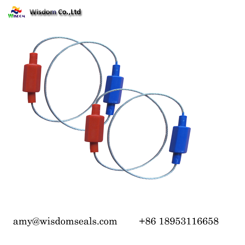 WDM-CS318  1.8mm fixed length security tie ABS coated container truck trailer shipping cable seal​ 