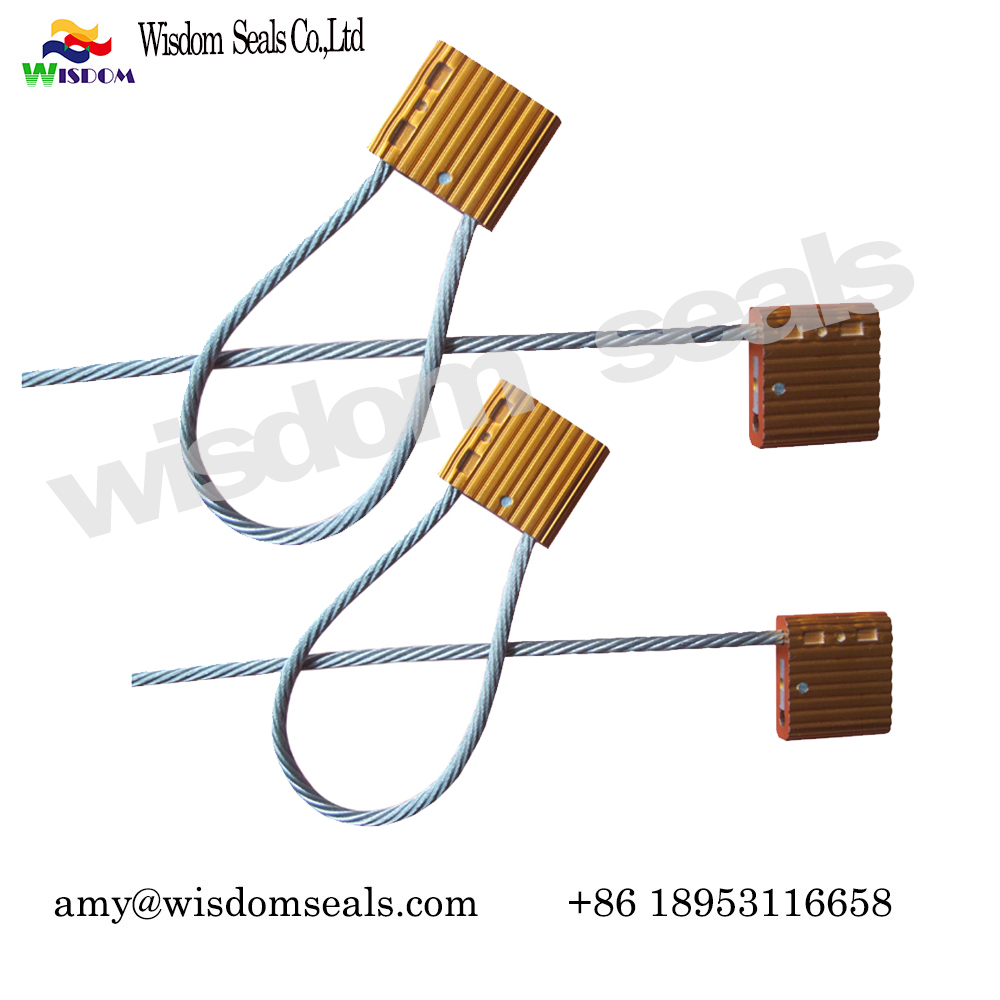  WDM-CS150  pull tight  indicative alloy trailer container security cable seal with  customer number 