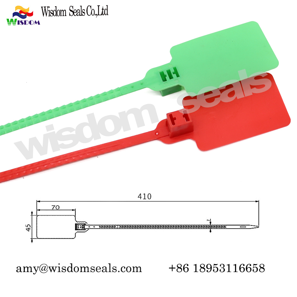  WDM-PS241  high security double lock indicative plastic container seal for customs shipping